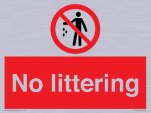 No littering